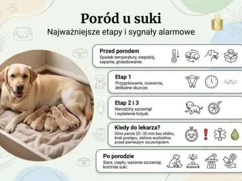 Ile trwa ciąża u suki? Termin porodu i sygnały alarmowe