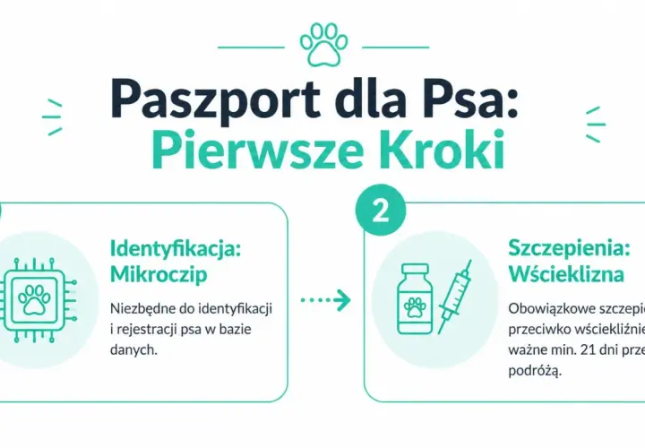 Paszport dla psa: identyfikacja mikroczipem i szczepienie przeciw wściekliźnie to pierwsze kroki przed podróżą.