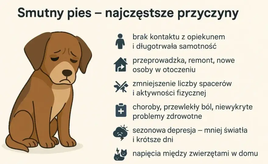 Depresja u psa - objawy, przyczyny i mądre wsparcie
